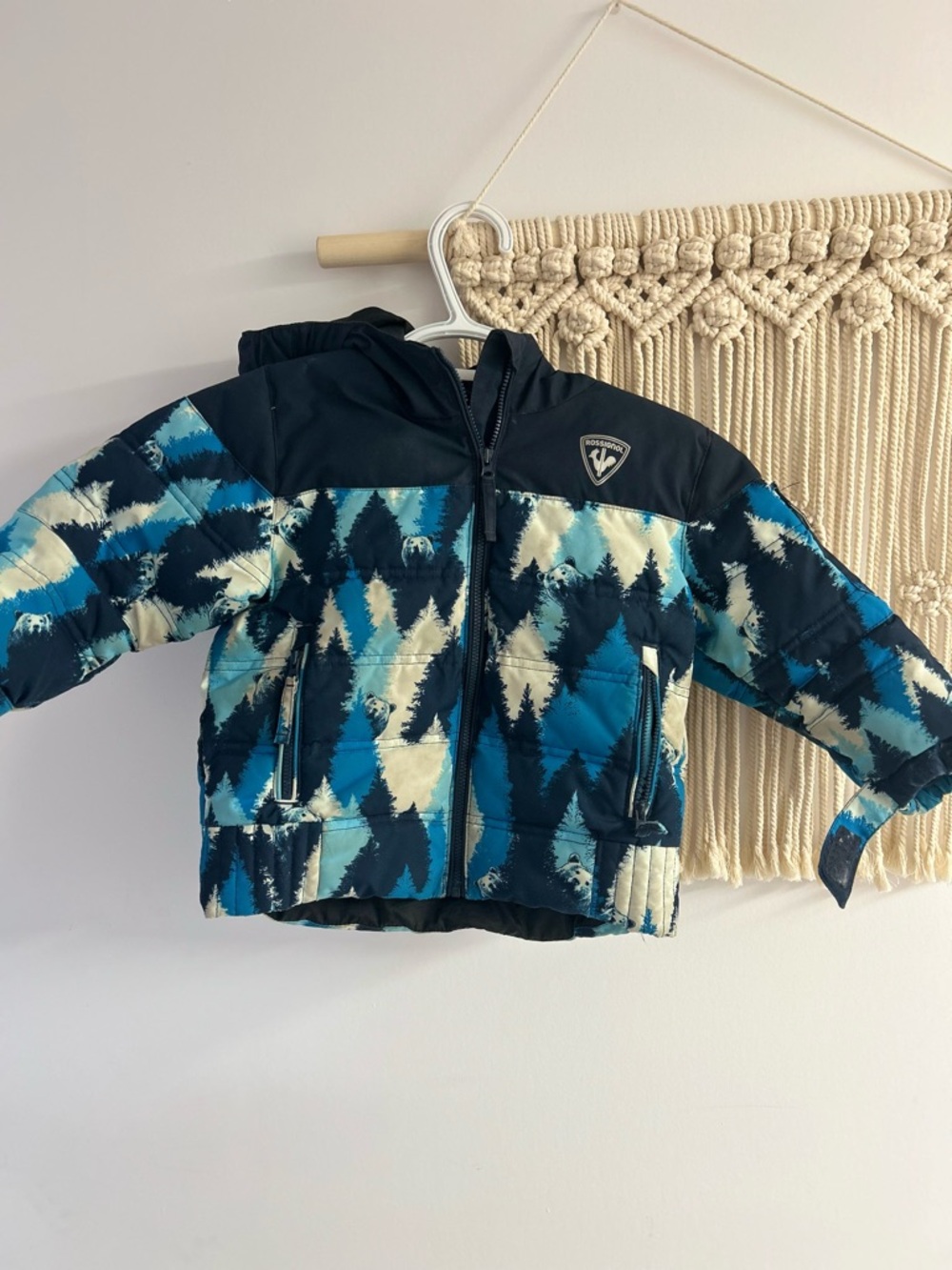 Rossignol Blue Navy Cream Kids Puffer Jacket